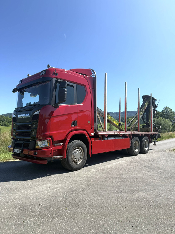 SCANIA R520 XT - Timber truck, Crane truck: picture 2 SCANIA R520 XT - Timber truck, Crane truck: picture 2