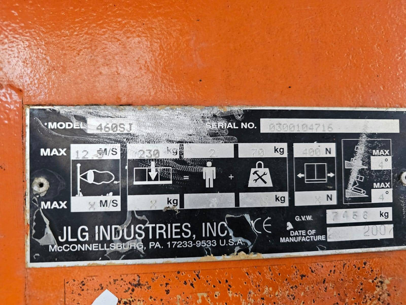 Telescopic boom JLG 460SJ: picture 8