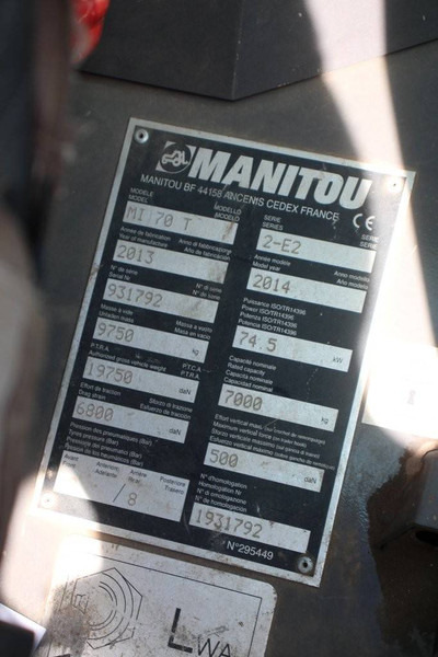 Rough terrain forklift Manitou MI 70 T: picture 18