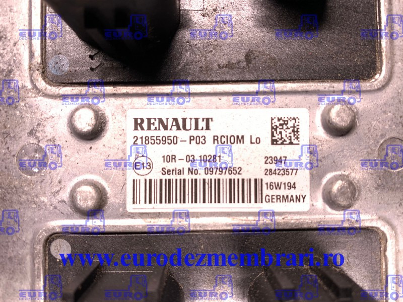 CALCULATOR RCIOM RENAULT T MEGA 21855950 - ECU for Truck: picture 2 CALCULATOR RCIOM RENAULT T MEGA 21855950 - ECU for Truck: picture 2