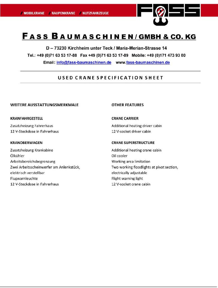 Mobile crane Liebherr LTM 1040-2.1 (06 - 051 510): picture 17