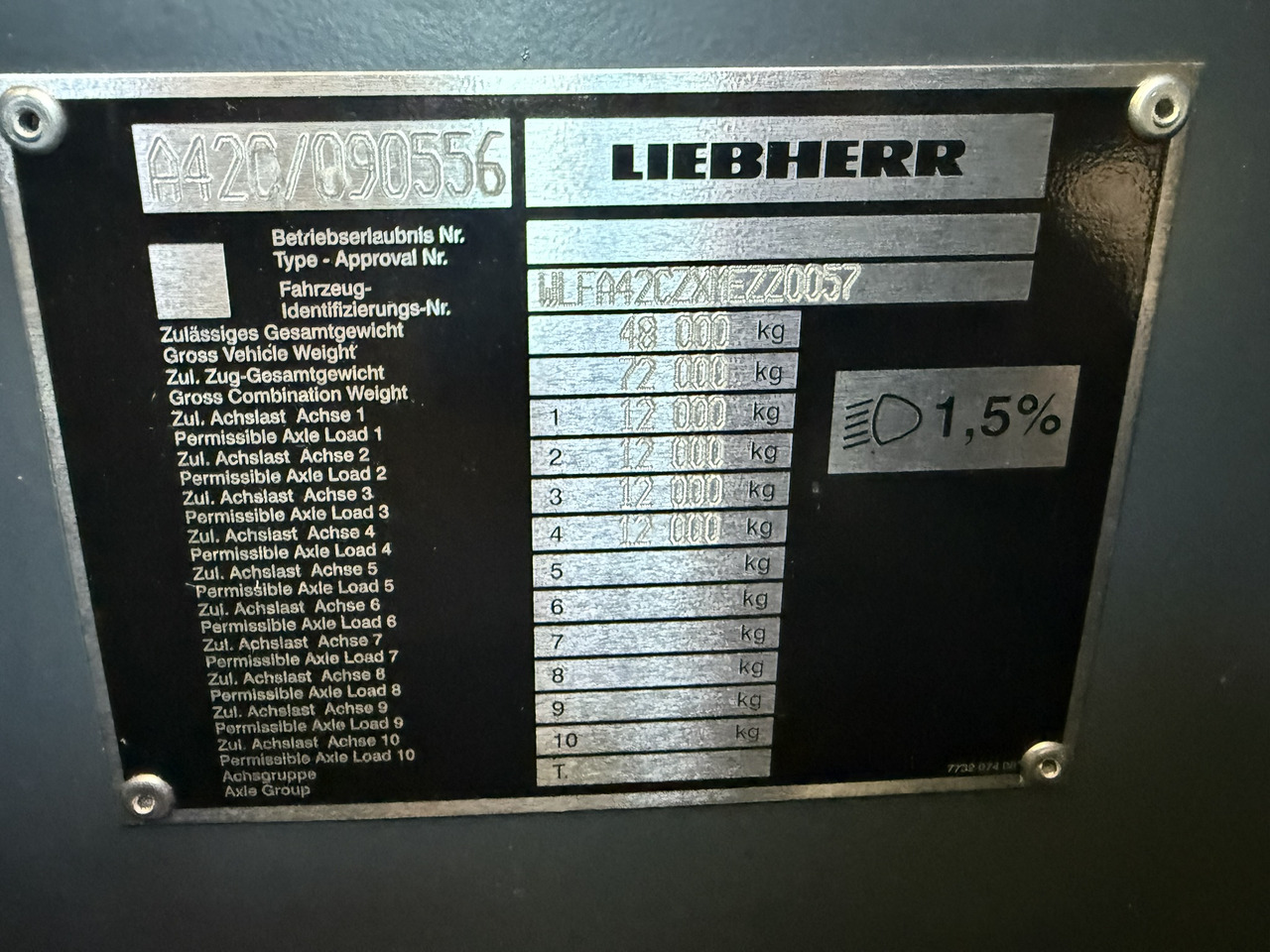 Liebherr LTM 1120-4.1 (21 - 090 556) - hydr. DKS on lease Liebherr LTM 1120-4.1 (21 - 090 556) - hydr. DKS: picture 14