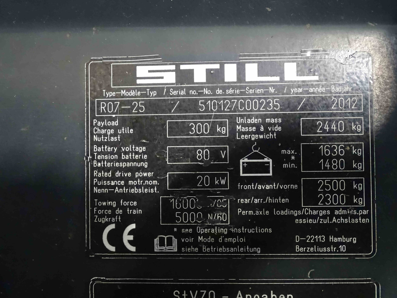Still R07-25 - Tow tractor: picture 5 Still R07-25 - Tow tractor: picture 5