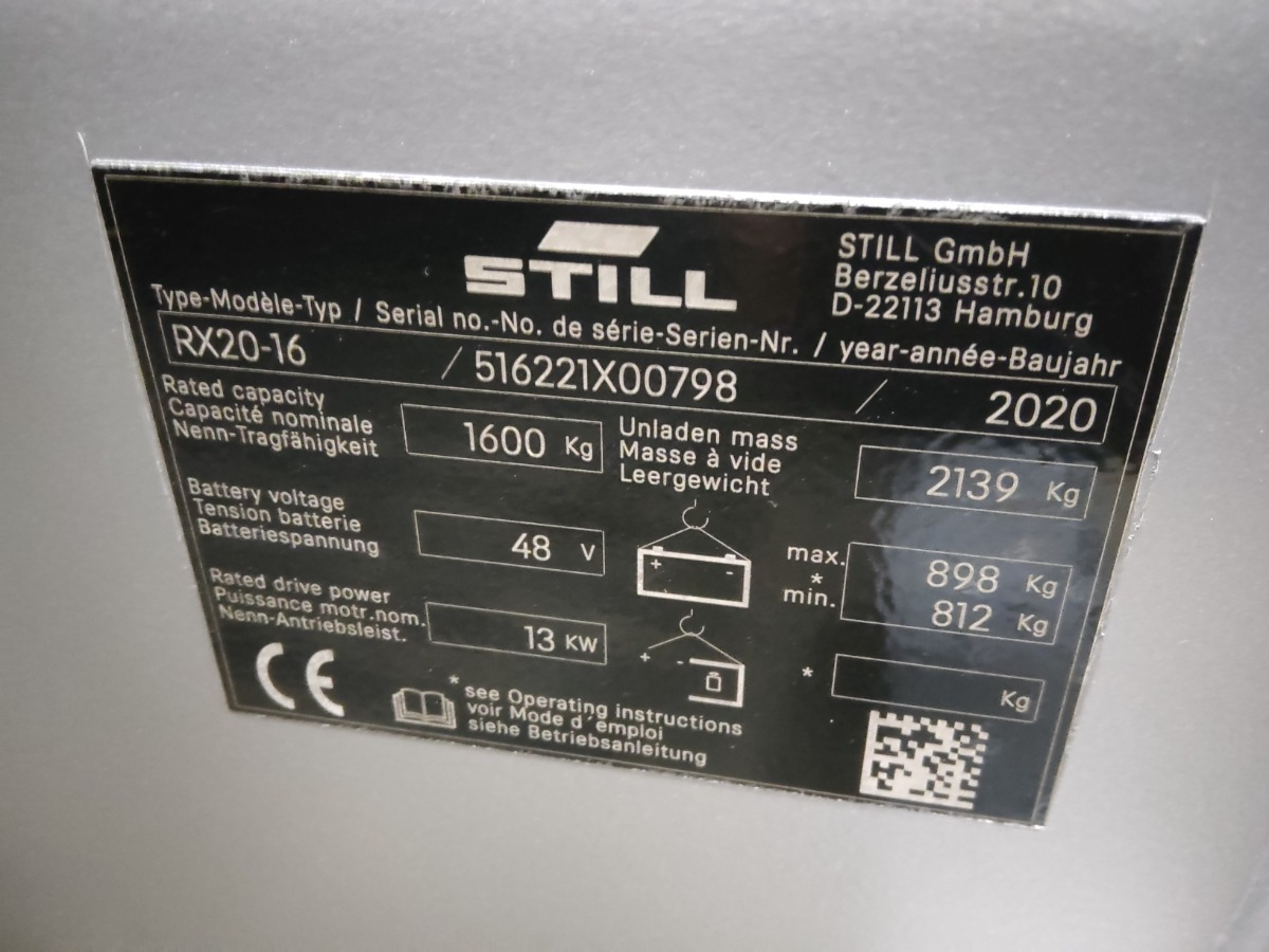 Still RX20-16 - Electric forklift: picture 5 Still RX20-16 - Electric forklift: picture 5