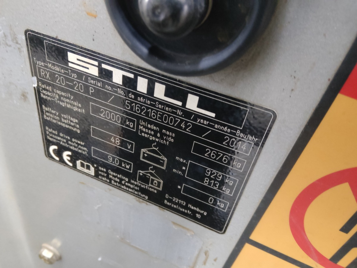 Still RX20-20P - Electric forklift: picture 5 Still RX20-20P - Electric forklift: picture 5