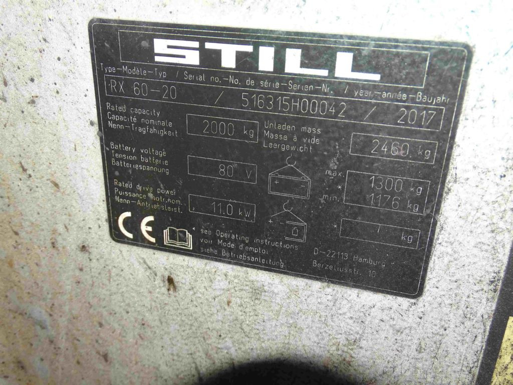 Still RX60-20 - Electric forklift: picture 5 Still RX60-20 - Electric forklift: picture 5
