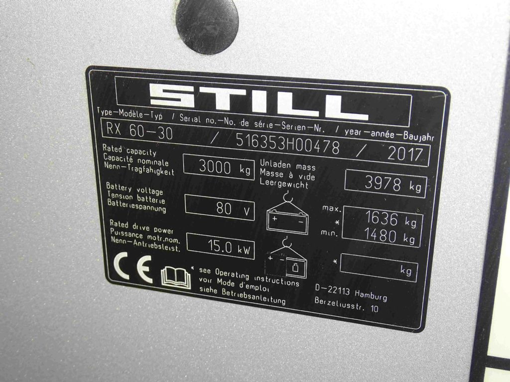 Still RX60-30 - Electric forklift: picture 5 Still RX60-30 - Electric forklift: picture 5