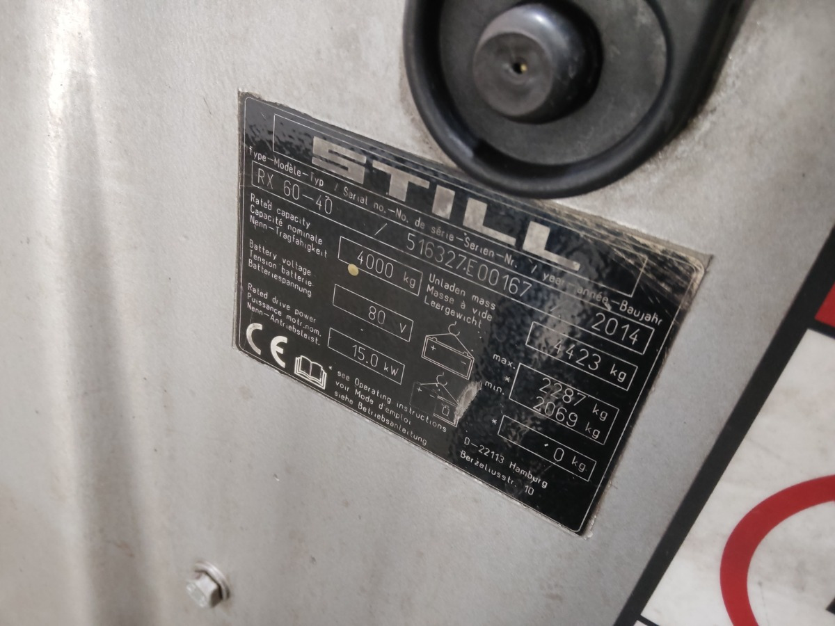 Still RX60-40 - Electric forklift: picture 5 Still RX60-40 - Electric forklift: picture 5