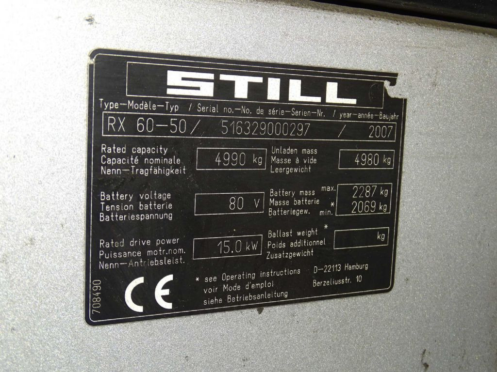 Electric forklift Still RX60-50: picture 9