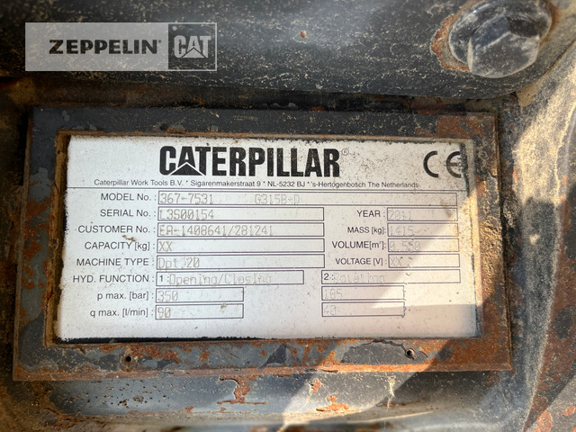 Cat G315B/D - Grapple: picture 4 Cat G315B/D - Grapple: picture 4