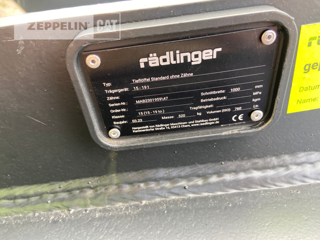 Raedlinger TL 1.000mm OQ70/55 - Excavator bucket for Construction machinery: picture 5 Raedlinger TL 1.000mm OQ70/55 - Excavator bucket for Construction machinery: picture 5
