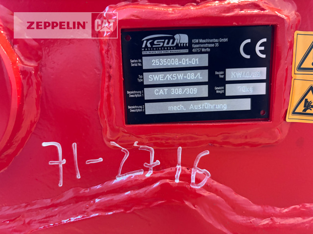 Sonstiges MS08, CAT 308-309-31 - Quick coupler for Construction machinery: picture 3 Sonstiges MS08, CAT 308-309-31 - Quick coupler for Construction machinery: picture 3