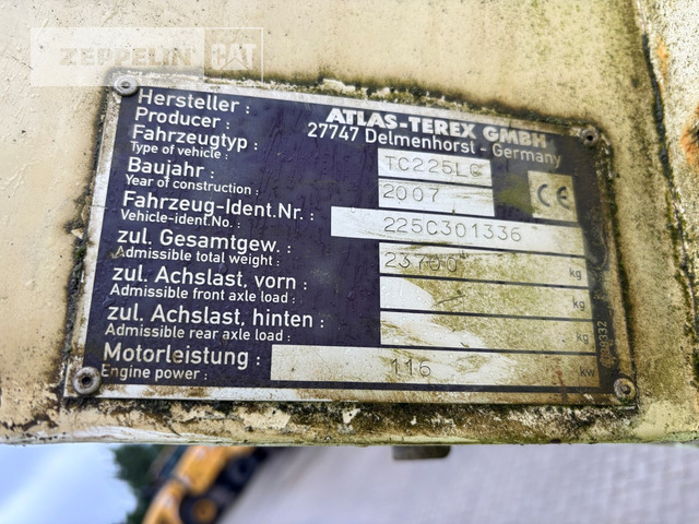 Terex TC225LC - Crawler excavator: picture 3 Terex TC225LC - Crawler excavator: picture 3