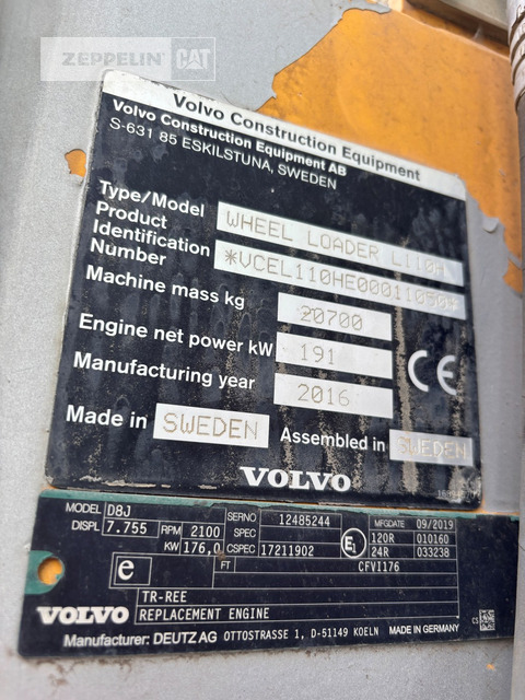 Volvo L110H - Wheel loader: picture 5 Volvo L110H - Wheel loader: picture 5