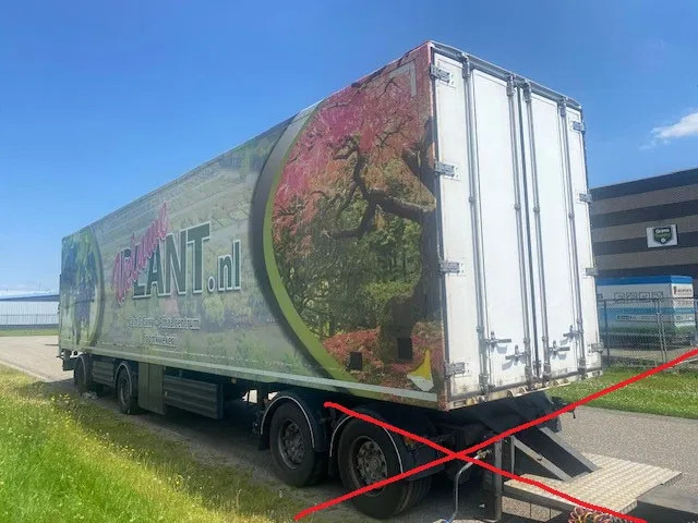 Vogelzang mega bloemenplanten oplegger gestuurd, doorlading en achterdeuren en laadklep , 280 hoog inw - Closed box semi-trailer: picture 2 Vogelzang mega bloemenplanten oplegger gestuurd, doorlading en achterdeuren en laadklep , 280 hoog inw - Closed box semi-trailer: picture 2