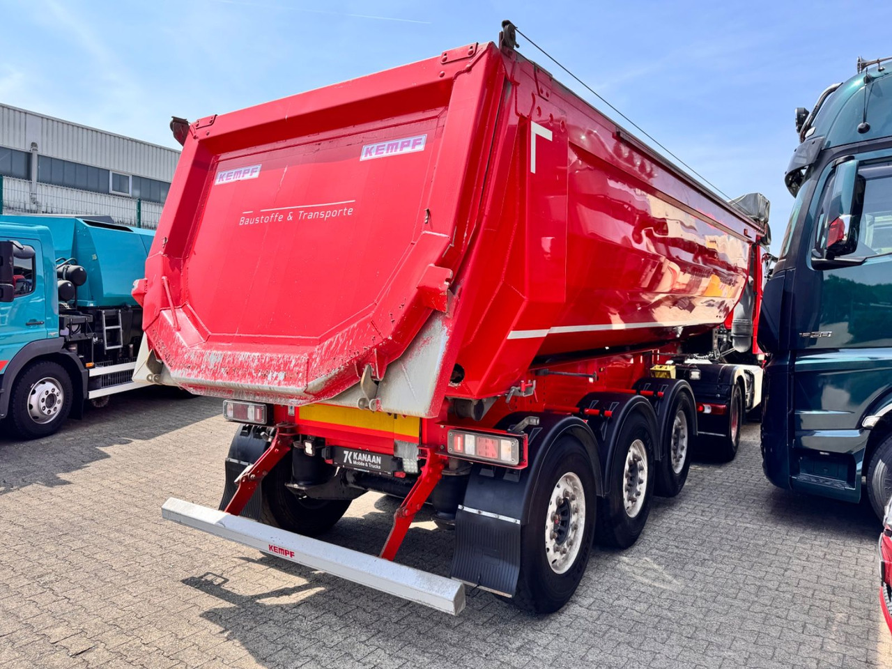 Kempf SKM 35/3 Alu Mulde ca.28m³ el. Verdeck 5.020Kg - Tipper semi-trailer: picture 3 Kempf SKM 35/3 Alu Mulde ca.28m³ el. Verdeck 5.020Kg - Tipper semi-trailer: picture 3
