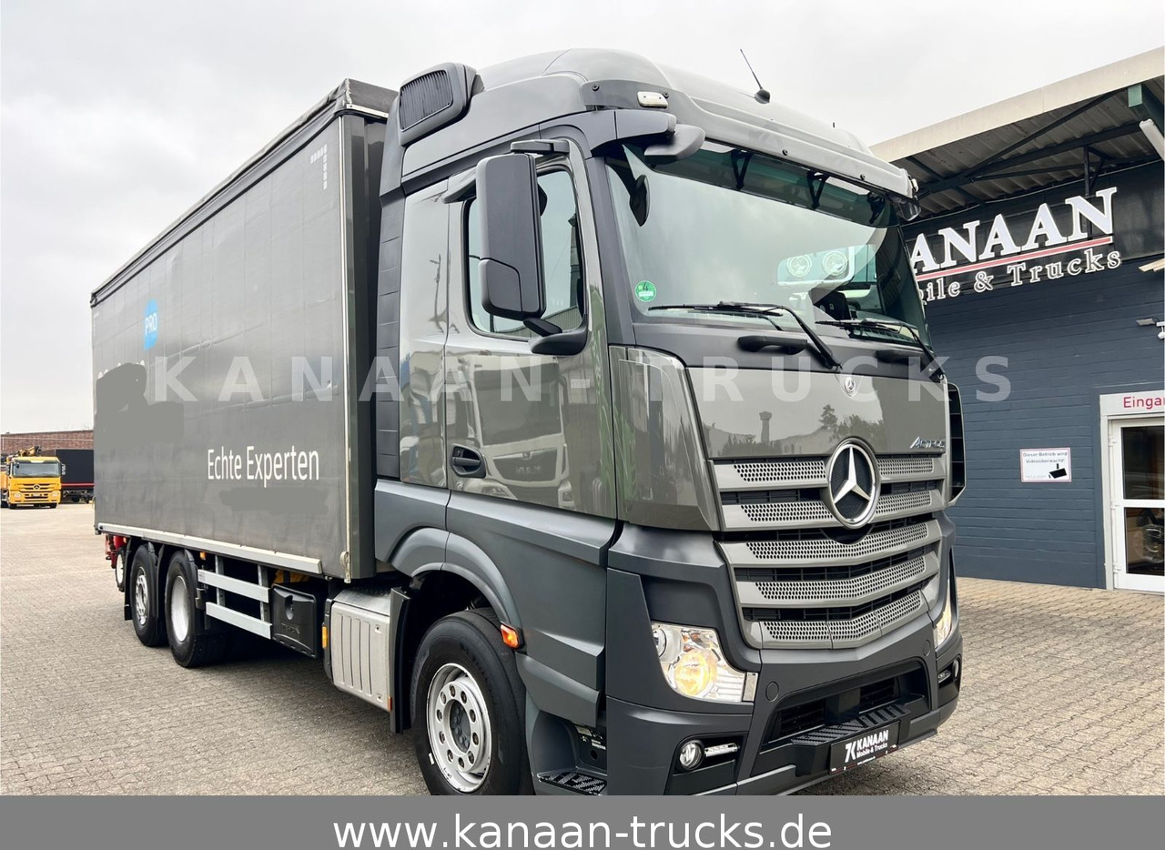Mercedes-Benz 2548 Actros 6x2 Pritsche Moffet Mitnahme stapler - Crane truck: picture 1 Mercedes-Benz 2548 Actros 6x2 Pritsche Moffet Mitnahme stapler - Crane truck: picture 1
